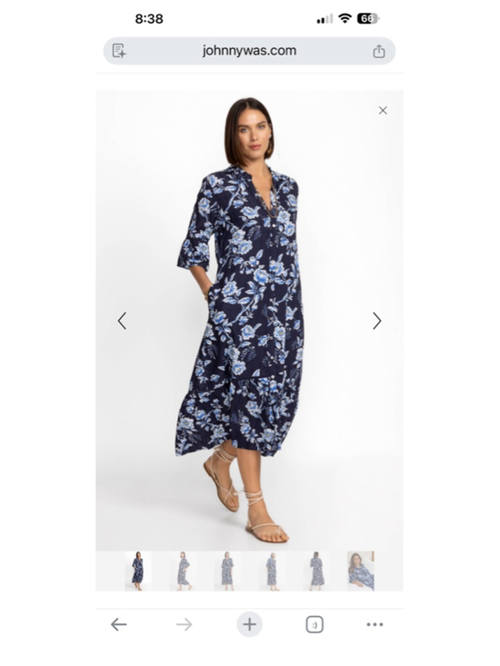 Johnny Was Dresses & Skirts - Women's Johnny Was Magnolia Hi Low Floral Midi Dress XL